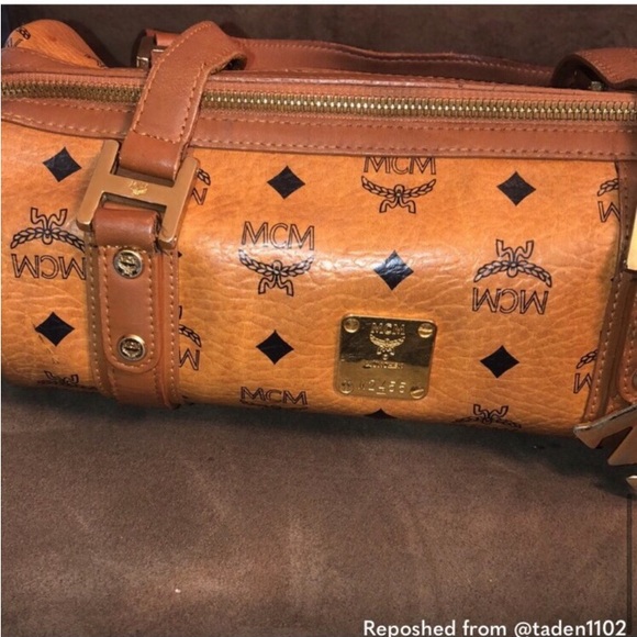 RARE HP mcm cognac papillon bag purse sale - Picture 8 of 12